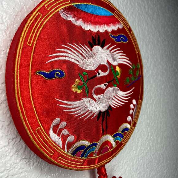 Chinese Lucky Red Knot Tassel Wall Decor - Picture 3 of 5